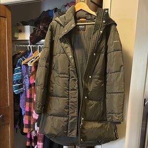 Olive Green Puffer Jacket